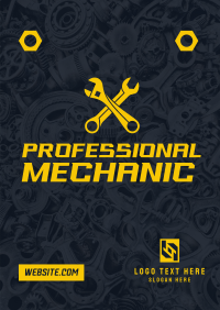 Professional Auto Mechanic Poster Image Preview