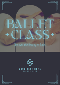 Sophisticated Ballet Lessons Poster Design
