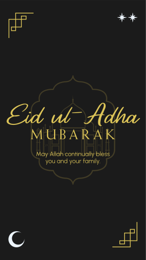 Blessed Eid ul-Adha Facebook story Image Preview