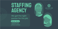 Staffing Agency Booking Twitter post Image Preview