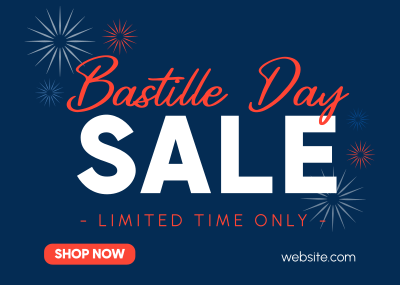 Bastille Clearance Sale Postcard Image Preview