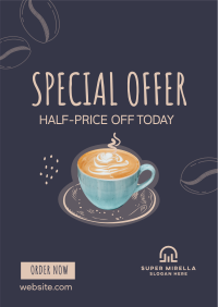 Cafe Coffee Sale Flyer Design
