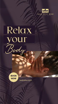Relaxing Body Massage Facebook Story Design