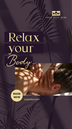 Relaxing Body Massage Facebook story Image Preview