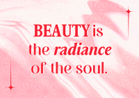 Generic Beauty Quote Postcard Image Preview