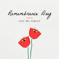 Simple Remembrance Day Instagram Post Design