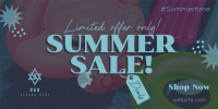 Tropical Summer Sale Twitter Post Image Preview