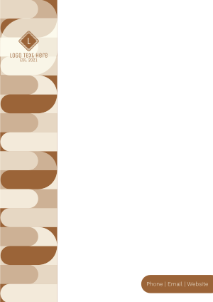 Groovy Curves Letterhead Image Preview