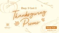 Thanksgiving Buy 1 Get 1 Facebook Event Cover Design