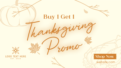 Thanksgiving Buy 1 Get 1 Facebook event cover Image Preview