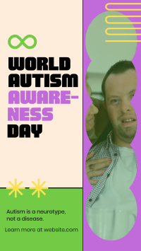 Bold Quirky Autism Day Instagram Story Design