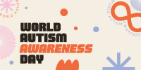 Abstract Autism Awareness Twitter post Image Preview