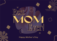 Best Mom Ever Postcard Image Preview