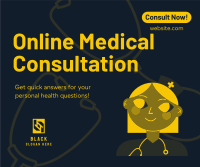 Online Medical Consultation Facebook Post Design