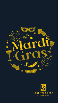 Mardi Gras Festival Facebook Story Preview