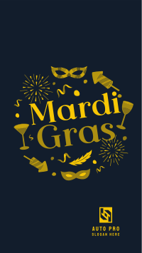 Mardi Gras Festival Facebook story Image Preview