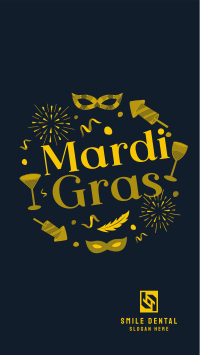 Mardi Gras Festival Facebook story Image Preview