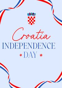 Croatia's Day To Be Free Poster Design