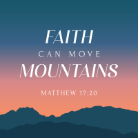Faith Move Mountains Instagram Post Design