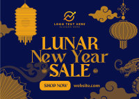 Lunar New Year Sale Postcard Image Preview