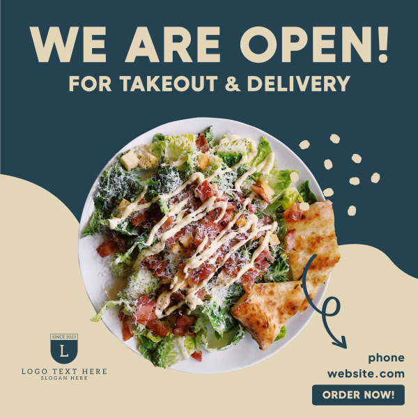 Salad Takeout Instagram Post Design Image Preview