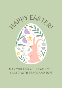 Colorful Easter Egg Poster Design