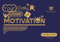Daily Motivational Podcast Postcard Image Preview