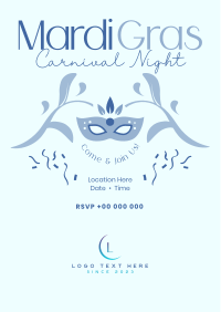 Mardi Gras Carnival Night Flyer Image Preview