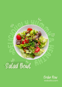 Vegan Salad Bowl Poster Image Preview