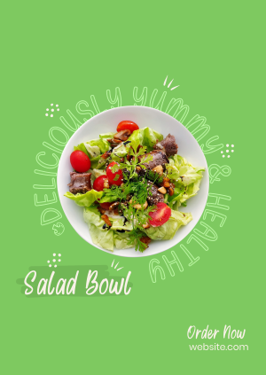 Vegan Salad Bowl Poster Image Preview
