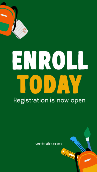 Enrollment Is Now Ongoing Facebook Story Image Preview