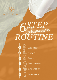 6-Step Skincare Routine Poster Preview