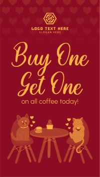 Pet Cafe Valentine Facebook Story Design