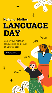 Mother Language Day Instagram Story Design