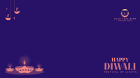 Diwali Event Zoom Background Design