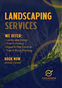 Professional Landscaping Poster Design