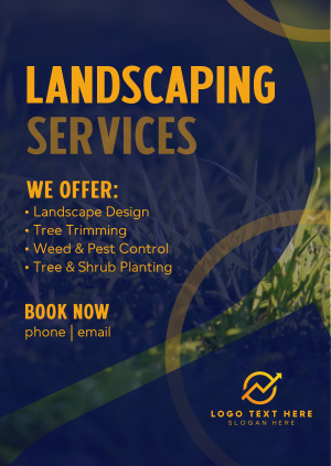 Professional Landscaping Poster Image Preview