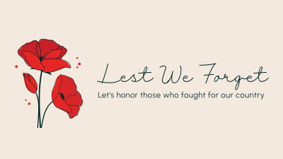 Lest We Forget Facebook event cover Image Preview