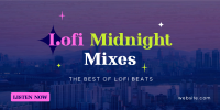 Lofi Midnight Music Twitter post Image Preview