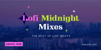 Lofi Midnight Music Twitter Post Image Preview