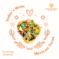 Mexican Taco Instagram post Image Preview