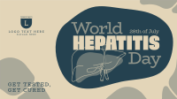 Line Art Hepatitis Day Facebook event cover Image Preview