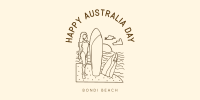 Bondi Beach Twitter Post Design