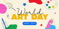 World Art Day Twitter post Image Preview