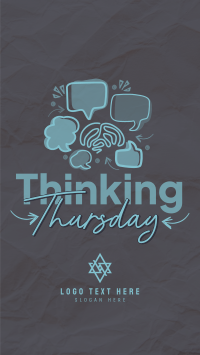 Simple Quirky Thinking Thursday TikTok video Image Preview