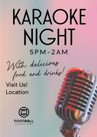 Karaoke Night Bar Flyer Design