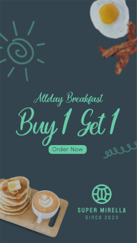 All Day Breakfast Facebook Story Design