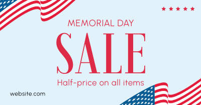 Memorial Day Sale Facebook ad Image Preview