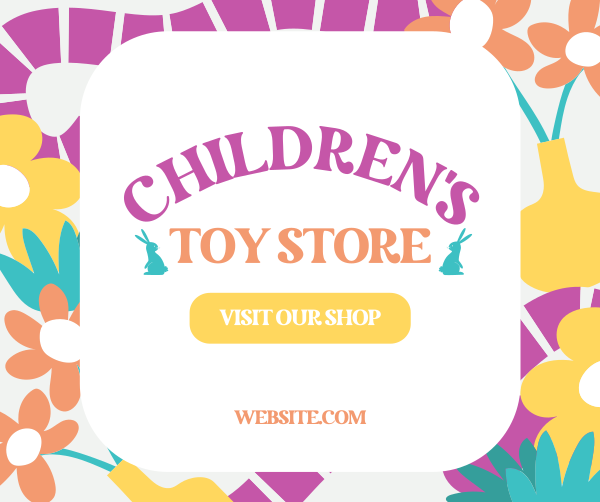 Playful Children's Store Facebook Post Design Image Preview