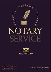 The Trusted Notary Service Flyer Design